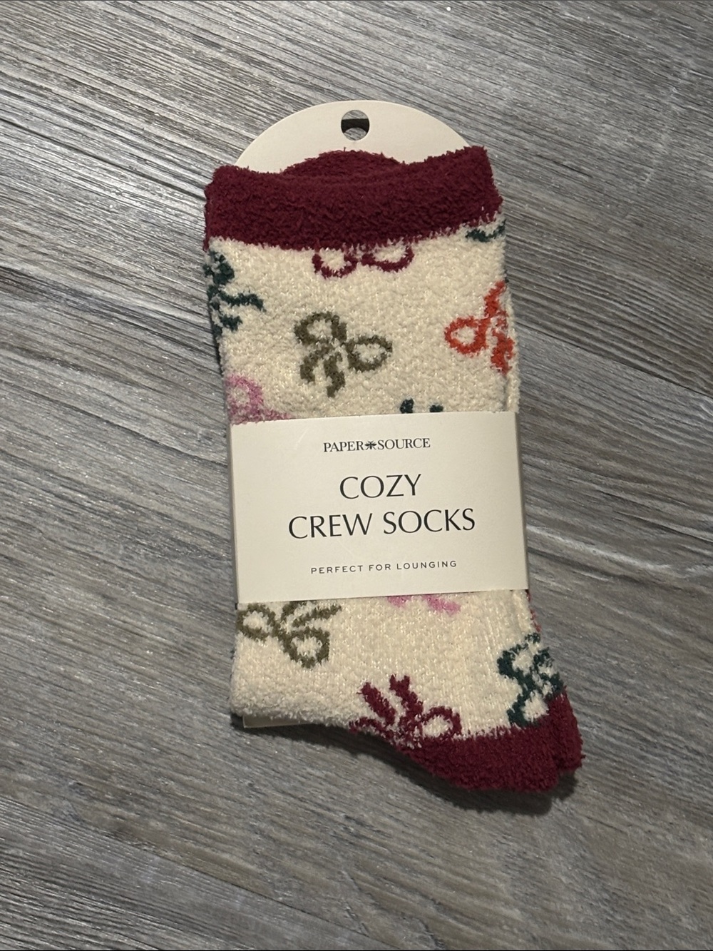 Paper source cozy crew socks